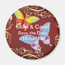 Whimsical Butterfly's Magnet