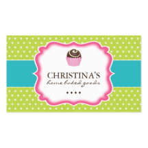 Whimsical Cake Ball Business Cards