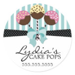 Whimsical Cake Pops Bakery Stickers