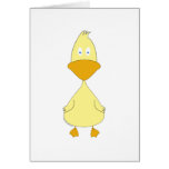 Whimsical cartoon duck gifts and tees. greeting card