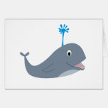Whimsical cartoon whale t-shirts and gifts cards