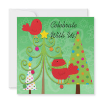 Whimsical Christmas Holiday Party Invitation