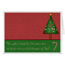 Whimsical Christmas Tree Greeting Card