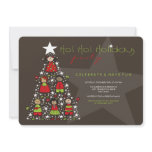 Whimsical Christmas Tree Kids Holiday Party Invite