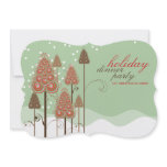 Whimsical Christmas Trees Holiday Party Invitation