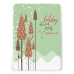 Whimsical Christmas Trees Holiday Party Invitation