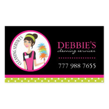 Whimsical Cleaning Services Business Cards