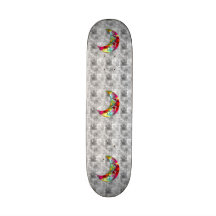 Whimsical Colorful Stars and Moon Skate Decks