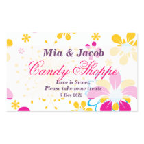 Whimsical Colourful flower Candy Shoppe Sticker