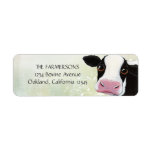 Whimsical Cow Return Address Labels labels