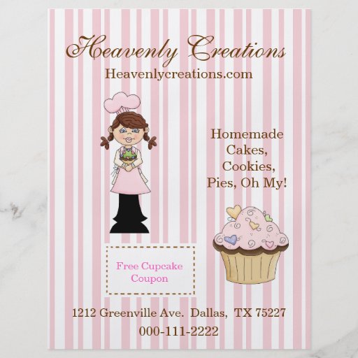 Whimsical Cupcake Bakery Flyer
