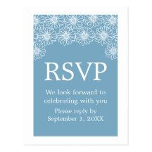 Whimsical Daisies RSVP Postcard