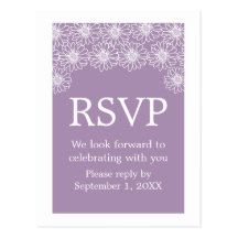 Whimsical Daisies RSVP Postcard