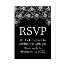 Whimsical Daisies RSVP Postcard
