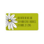 Whimsical Daisy - Return Address Address Label