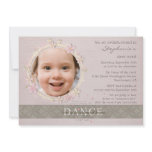 Whimsical dance recital girl's photo invitation