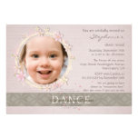 Whimsical dance recital girl's photo invitation