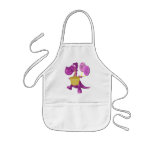 Whimsical Dragon Cupcake Balloons Kids Apron