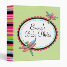 Whimsical Dragonfly Baby Photo Album BInder