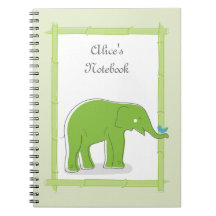 Whimsical Elephant Notebook