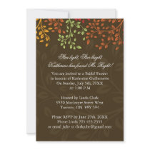 Whimsical Fall Bridal Shower Announcement