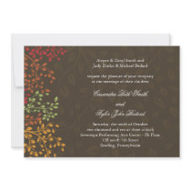 Whimsical Fall Wedding Invitation
