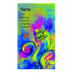 WHIMSICAL FLOWERS AND GOLD  BUTTERFLY BUSINESS CARD TEMPLATES