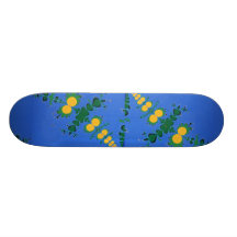 Whimsical Fractal Skateboard Deck