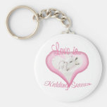 Whimsical Goat Artwork Mother and Baby Key Chains