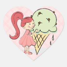 Whimsical Ice Cream Stickers
