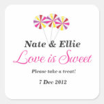 Whimsical lollipop Candy Buffet Sticker