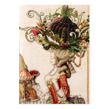 Whimsical Marie Antoinette Let them eat pudding! Business Card Templates