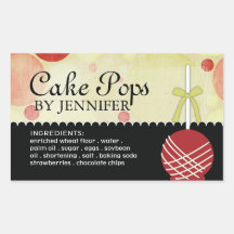 Whimsical Modern Bakery Packaging Stickers
