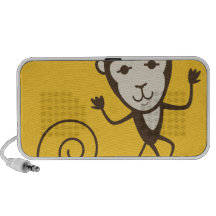 Whimsical Monkey iPhone Speaker