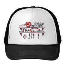 Whimsical Old Fashioned Kitchen Art Mesh Hats