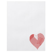 Whimsical patchwork heart