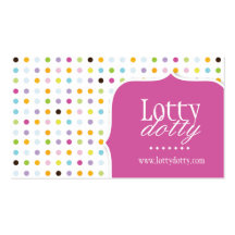 Whimsical Polk A Dot Business Card
