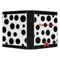 Whimsical Polka Dot Binder