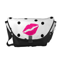Whimsical Polka Dot Messenger Bag