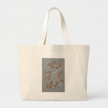 Whimsical Renaissance Cherub Angels Canvas Bag