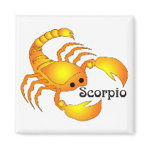 Whimsical Scorpio Magnets