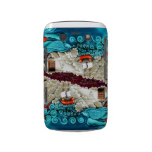 Whimsical Ship on Stormy Sea Blackberry Bold Case