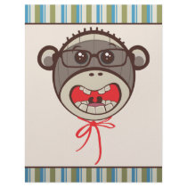 Whimsical Silly Glasses Sock Monkey Letterhead