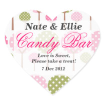 Whimsical Tree Candy Bar Sticker