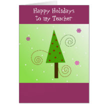 Whimsical Tree for my Teacher Card