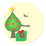 Whimsical Tree Gift Tag stickers
