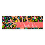 Whimsical Tree - Skinny "Thank You" Tags Business Cards