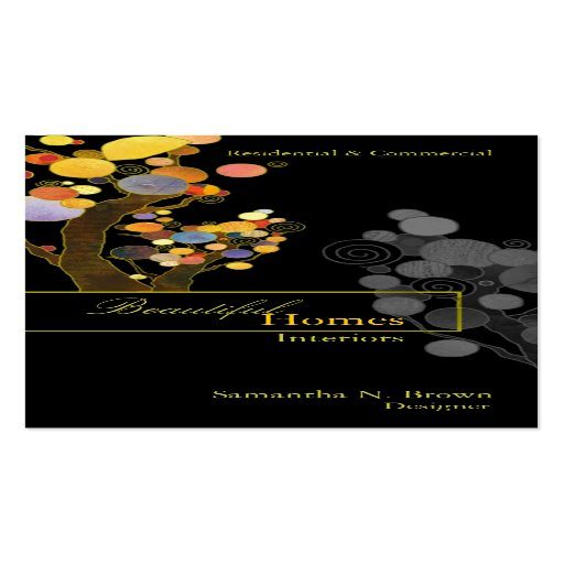 Whimsical Trees Interior Design Business Cards