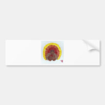 Whimsical Turkey Bumper Stickers