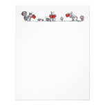 Whimsical Vintage Reading Squirrels Personalized Invitations